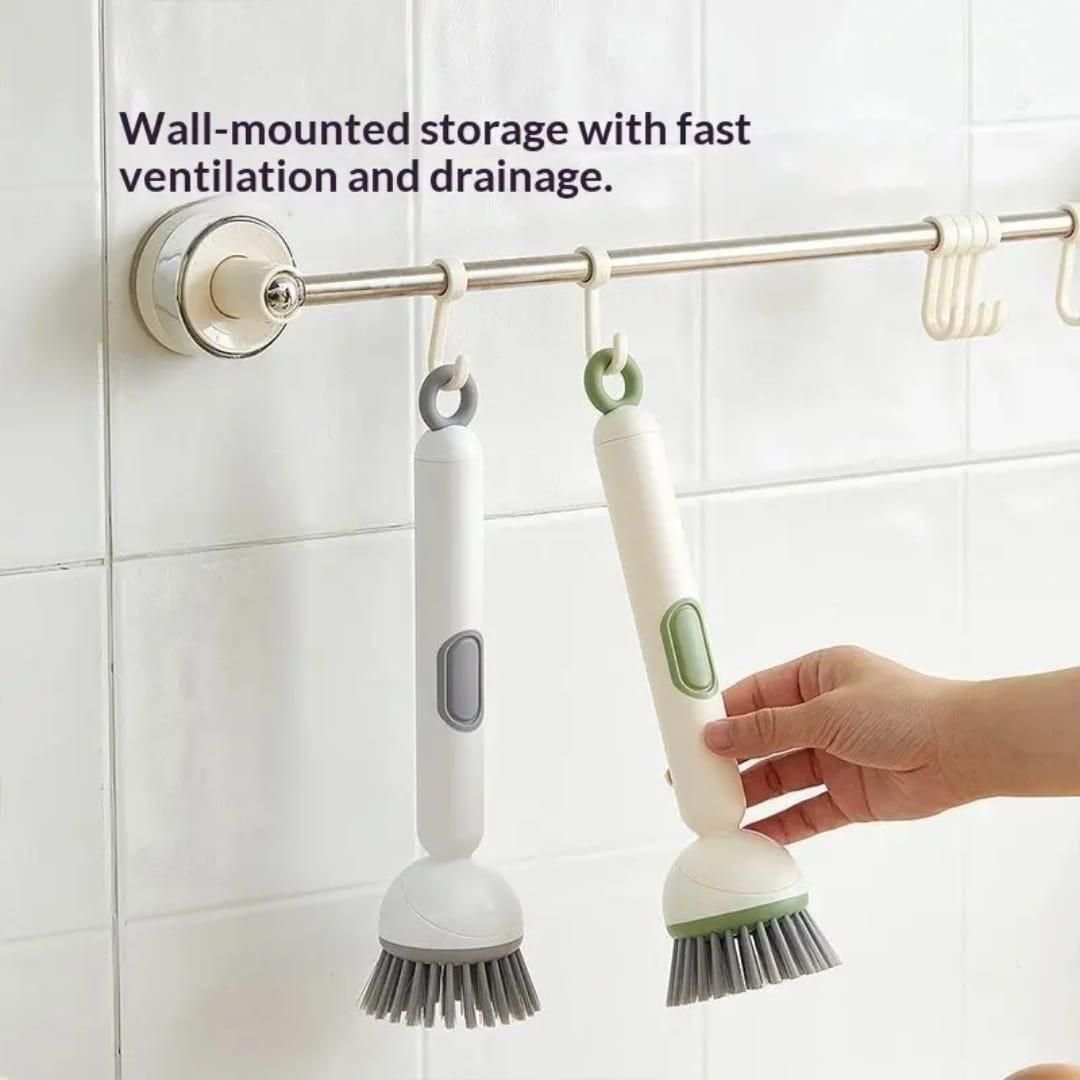 360° Scrubber Wand with Liquid Dispenser - 10X Faster Cleaning
