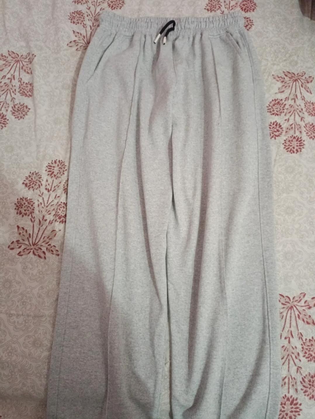Women’s High-Waist Wide Leg Pants – Light Grey