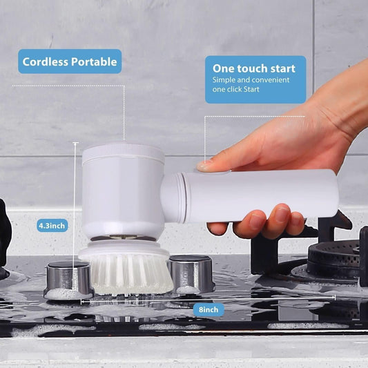 5 in 1 Handheld Multipurpose Cleaning Brush - 10X Faster Cleaning & Cordless