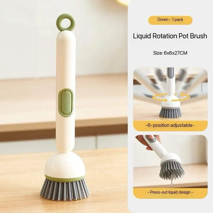 360° Scrubber Wand with Liquid Dispenser - 10X Faster Cleaning