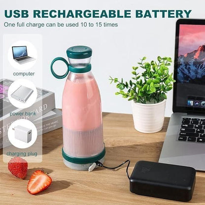 BlenderMate Juice Blender – 6 Blades, Smooth Blending, USB Charging & More