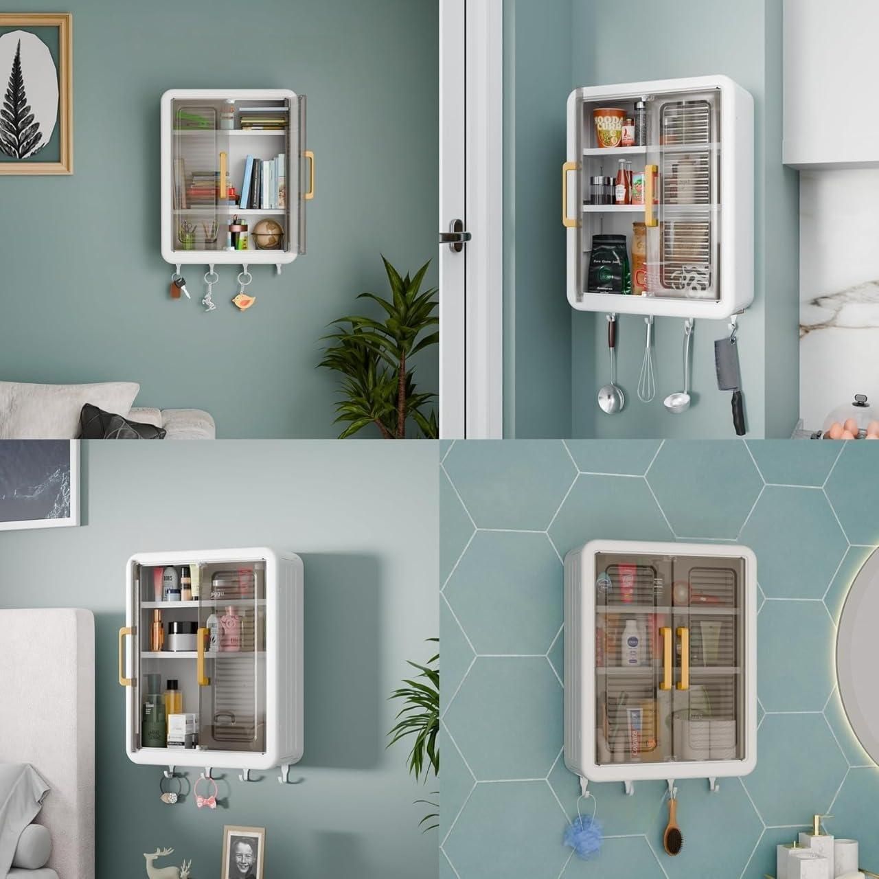 Minimalist Wall-Mounted Storage Box for The Bathroom & Kitchen
