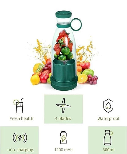 BlenderMate Juice Blender – 6 Blades, Smooth Blending, USB Charging & More