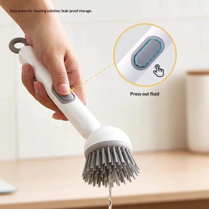 360° Scrubber Wand with Liquid Dispenser - 10X Faster Cleaning