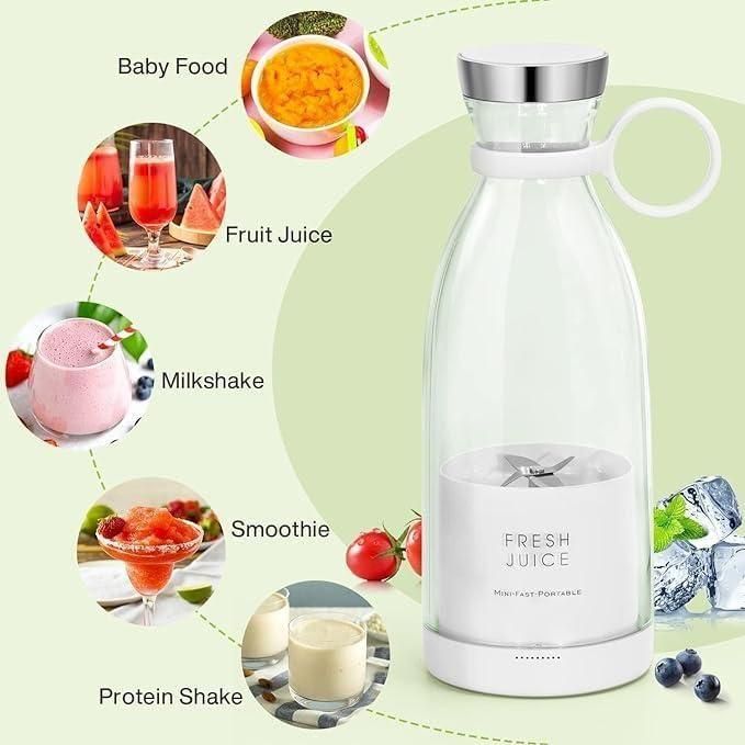 BlenderMate Juice Blender – 6 Blades, Smooth Blending, USB Charging & More