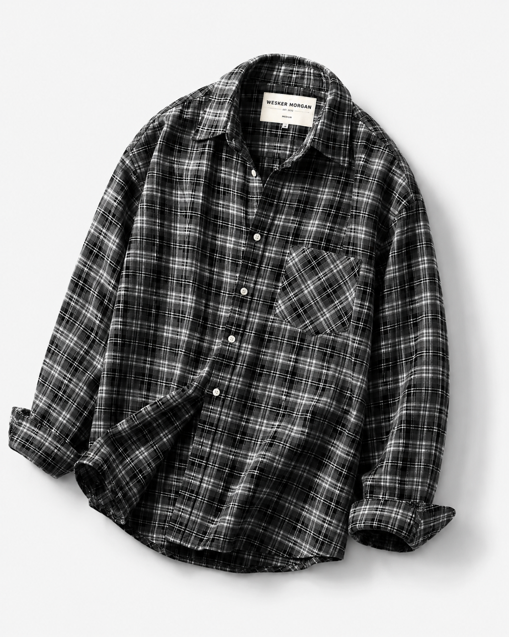 WESKER MORGAN — CLASSIC CHECK OVERSIZED SHIRT
