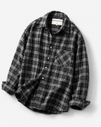 WESKER MORGAN — CLASSIC CHECK OVERSIZED SHIRT