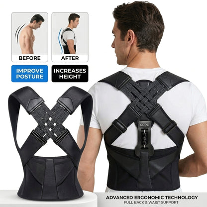 West United™ Adjustable Back Posture Corrector – Pain Relief Support Belt