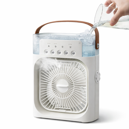 Portable Evaporative Air Cooler | Mini Mist Fan with Water Tank |